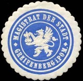 Die Siegelmarke der Stadt Greifenberg